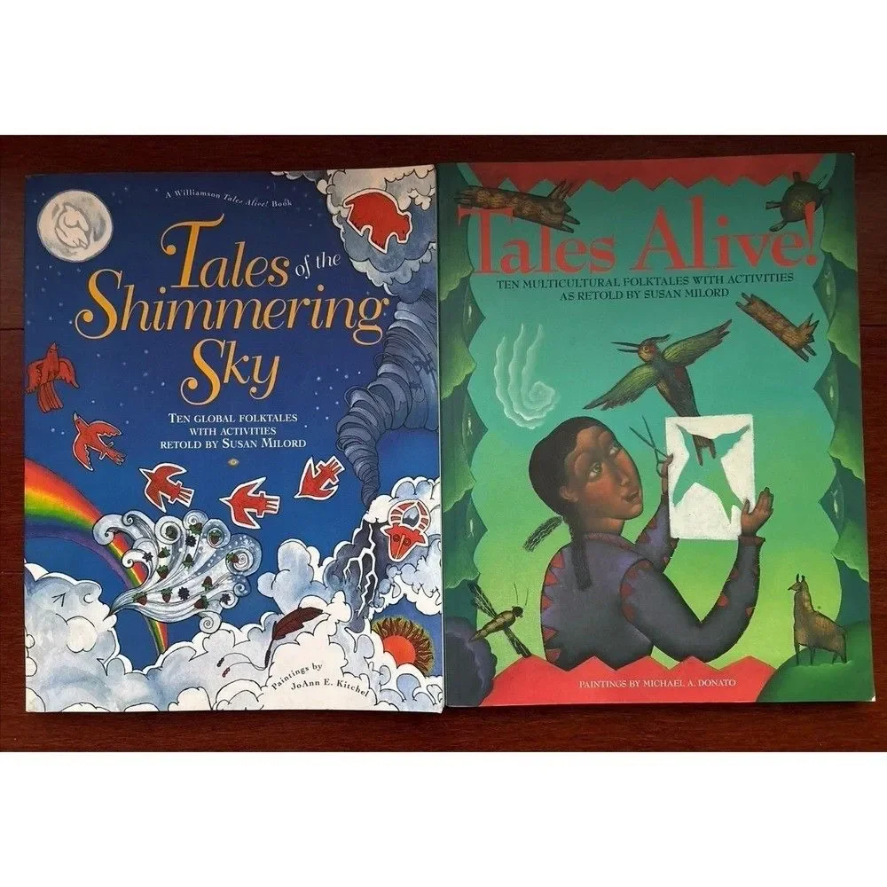 Lot 2 Folk Tales Alive! Shimmering Sky Childrens Books Homeschool Social Studies